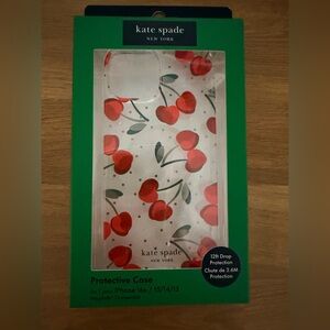 🍒 Kate Spade New York Cherry Print iPhone Case – iPhone 12 / 12 Pro (6.1”)